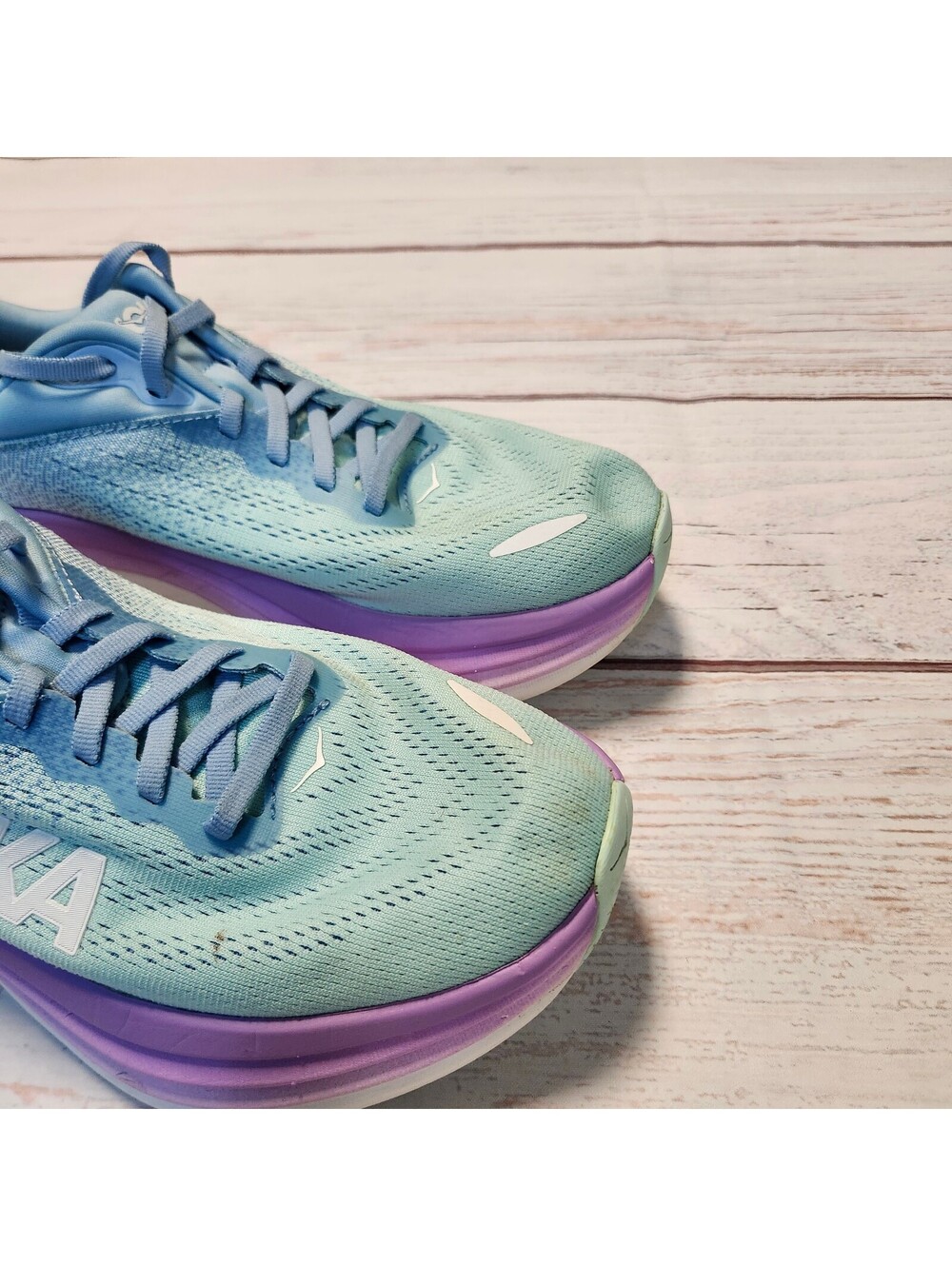 Hoka Bondi 8 Women's Running Shoes Size 9.5B Blue Purple - Picture 7 of 12